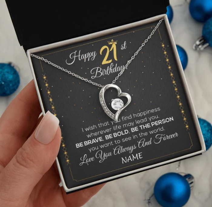 Personalised Jewellery as 21st Birthday Gift for Sister 