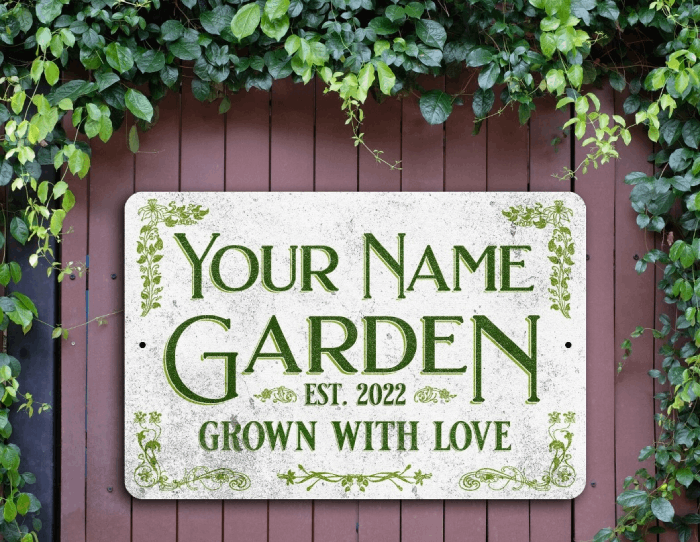 Garden Metal Sign for Male Who Have Everything