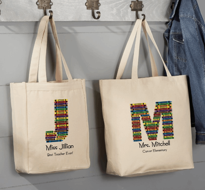 Personalized Teacher Tote Bag 