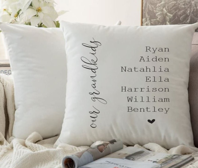 Grandchildren's Pillow for Grandma's 50th Birthday