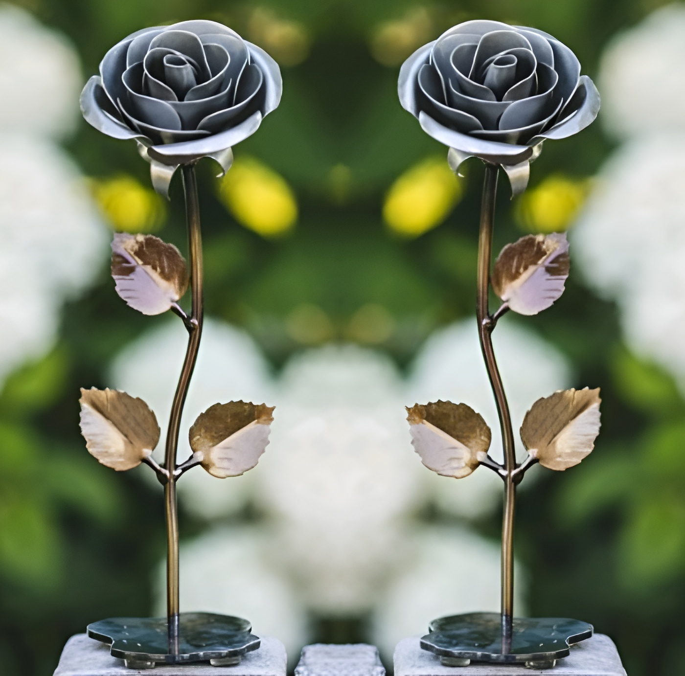 Silver Mental Rose for 25th Anniversary