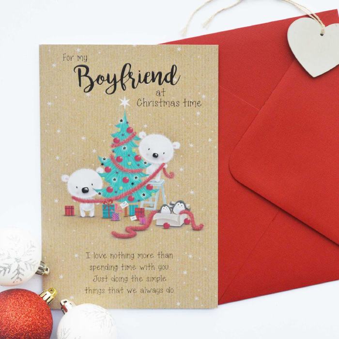 Funny and Playful Xmas Card Messages For Boyfriend